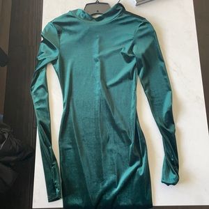Windsor green velvet dress